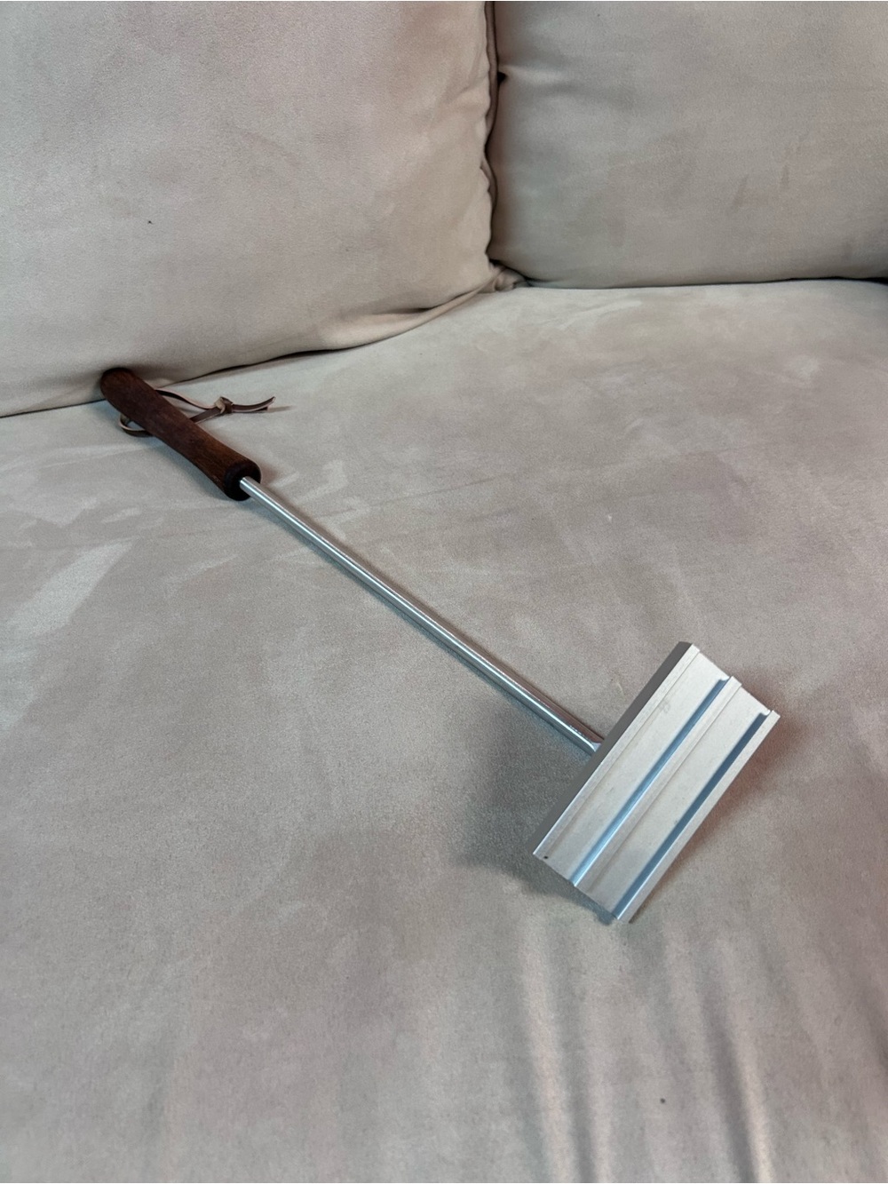 Wood-Handled Burger Brander - Kitchen Tool